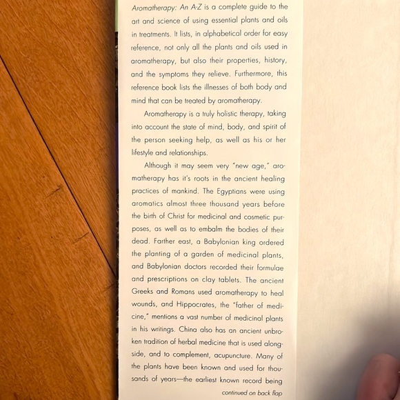 Book | Hardcover An A-Z Aromatherapy | Over 400 Entries Covering Oils, Methods - Picture 3 of 7
